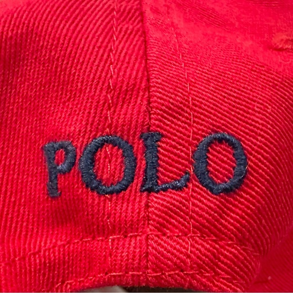 Ralph Lauren Red Baseball Cap 12-24 Months - Picture 5 of 7